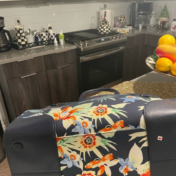 Ralph Lauren Navy and Floral Tote - Picture 7 of 14